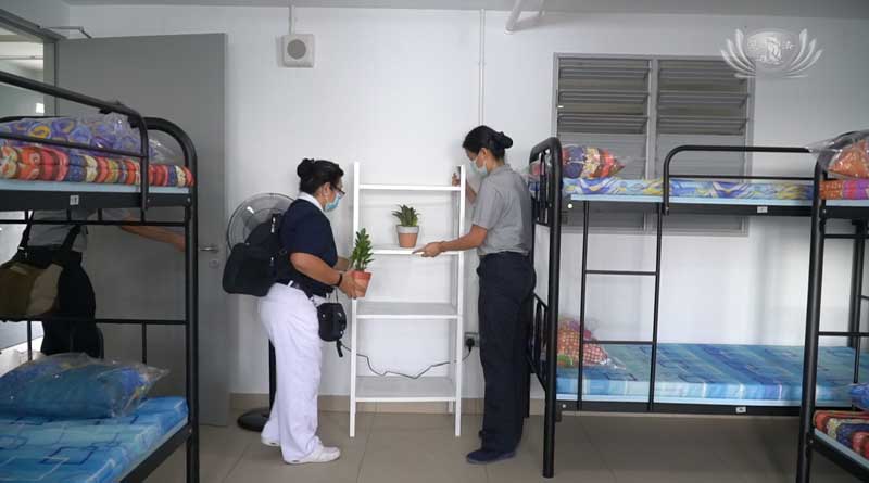 Tzu Chi makes quarantine easier for returning workers from China 