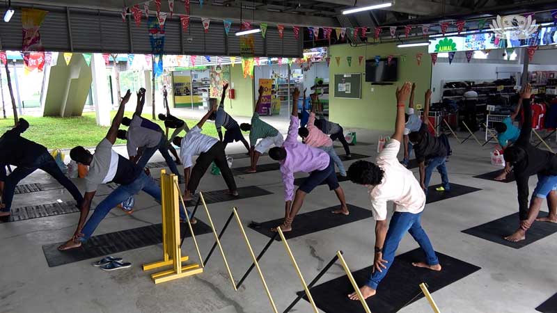 Celebrating 56th Singapore National Day with Migrant Workers 